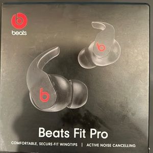Beat PRO Earbuds, with noise cancellation, and audio adjust.